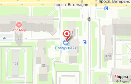 Продуктовый магазин в Санкт-Петербурге на карте