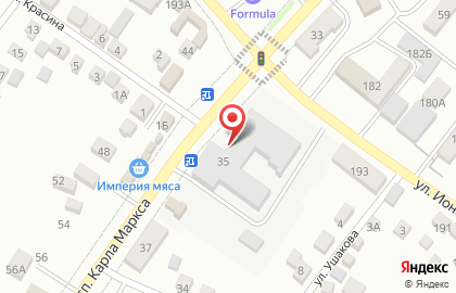 Продуктовый магазин Гермес на улице Карла Маркса на карте