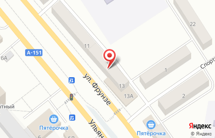 Торгсервис, торгово-производственная компания на улице Фрунзе на карте