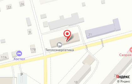 Центральная городская библиотека в Александровске на карте