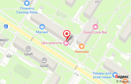 Цех Красоты на улице Ленинградской на карте