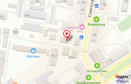 Торговый центр Алсу на Советской улице на карте