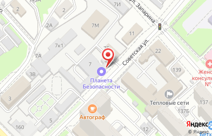 Производственная компания Завод Тайга на Советской улице на карте