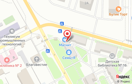 Магазин по продаже мяса в Красноглинском районе на карте