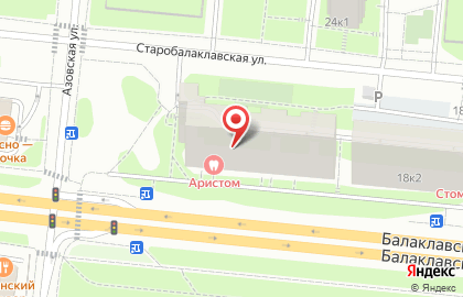 Район Зюзино Общественный пункт охраны порядка Юго-Западного административного округа на Балаклавском проспекте на карте
