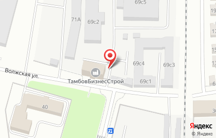 Автостоянка на Волжской улице на карте