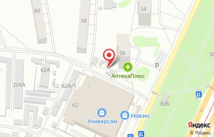 Киоск по продаже фруктов и овощей в Барнауле на карте