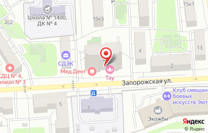 ТАУ на Запорожской улице на карте