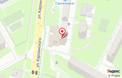 Сеть супермаркетов Виват на улице Карпинского, 73 на карте