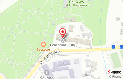 Отдел МВД России по Северскому району на карте