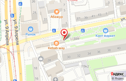 Магазин хлебобулочных и кондитерских изделий в Ленинградском районе на карте