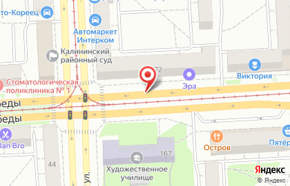МаЯк на проспекте Победы на карте