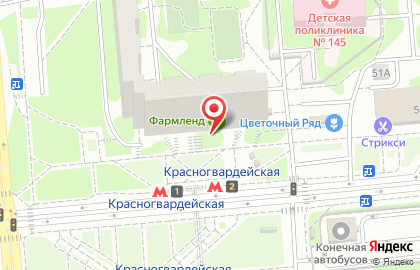 КРЕДИТ ЕВРОПА БАНК на Красногвардейской на карте