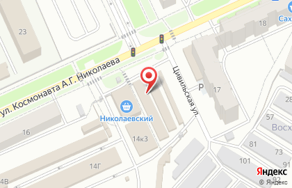 Продуктовый магазин в Чебоксарах на карте