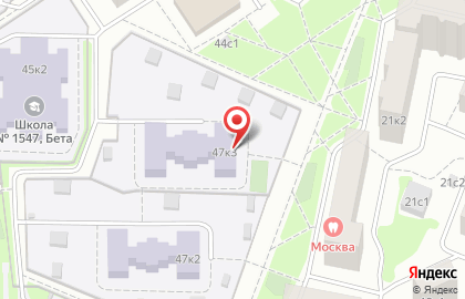 Школа №1547 в Москве на карте