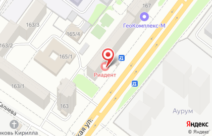Стоматологическая клиника Риадент в Октябрьском районе на карте