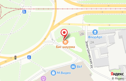 Кафе быстрого питания Fast Food на Электрической улице на карте