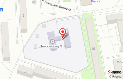 Детский сад # 8 Комбинированного Вида на улице Слепнёва на карте