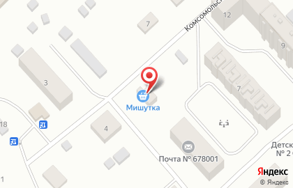 Продуктовый магазин Мишутка на Комсомольской на карте