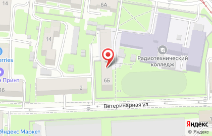 Общежитие в Советском районе на карте