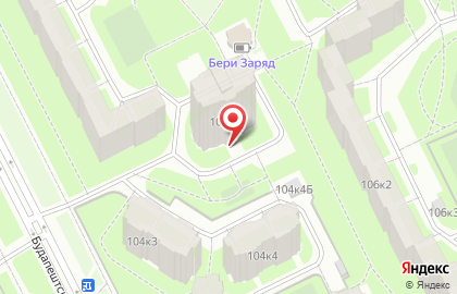 Участковый пункт полиции, 7 отдел полиции Управления МВД Фрунзенского района на Будапештской улице на карте