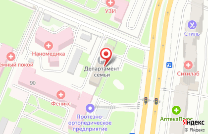 Департамент семьи, социальной и демографической политики Брянской области на карте