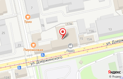 Мебельная фирма на улице Дзержинского на карте