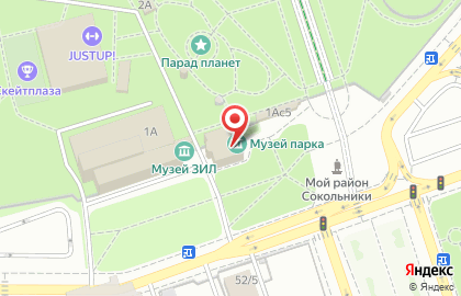 Лыжная база в Москве на карте