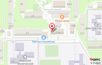 Продовольственный магазин Бублик на проспекте Ленина на карте