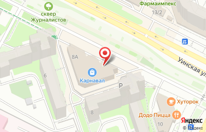 Магазин Рыбный день в Мотовилихинском районе на карте