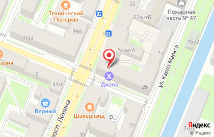 Салон красоты Диана на карте