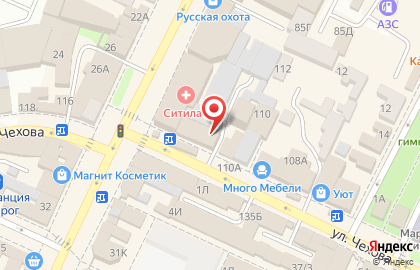 Служба дезинфекции Марафет на улице Чехова на карте