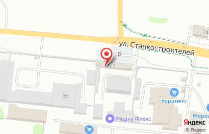 Шинный центр на улице Станкостроителей на карте