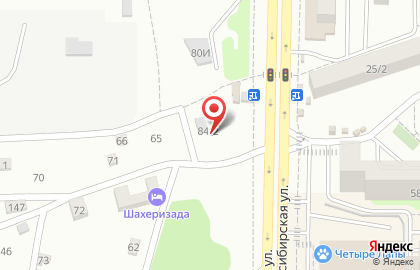 Бар Дружба на Новосибирской улице на карте