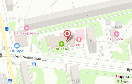 Медицинский центр СемьЯ на Булатниковской улице на карте