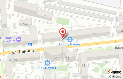 Джинсовый магазин Шериф на улице Ленина на карте