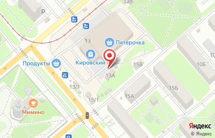 Продуктовый магазин в Туле на карте