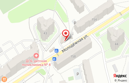 Супермаркет Магнит на Молодёжной улице на карте