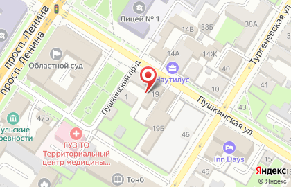 Аквамарт на Пушкинской улице на карте