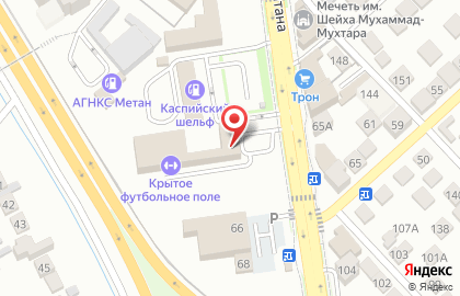 Фирма по аренде футбольных полей на проспекте Амет-Хана Султана на карте