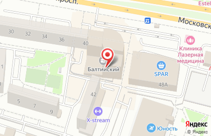Центр юридических услуг ЮРИСТЫ 39 на Московском проспекте на карте