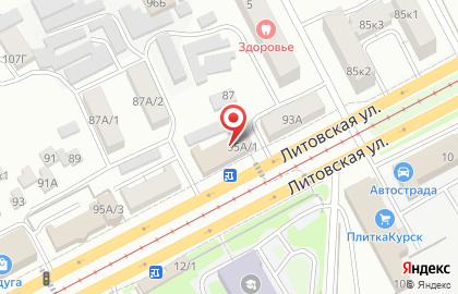 Новый дом на Литовской улице на карте