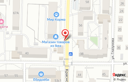 Магазин овощей и фруктов на Красносельской улице на карте