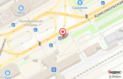 Акация на карте