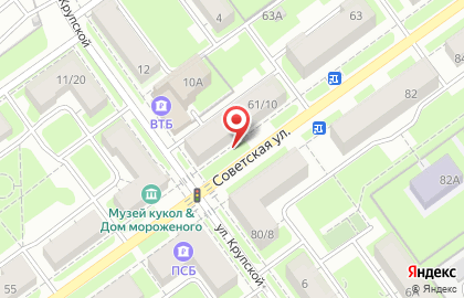 Мебельный салон LAZURIT на Советской улице на карте