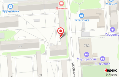 Кроха на улице Генерала Лизюкова на карте