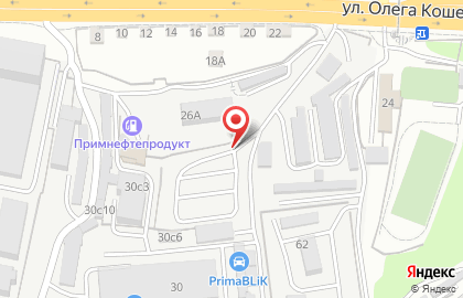 Автостоянка во Владивостоке на карте