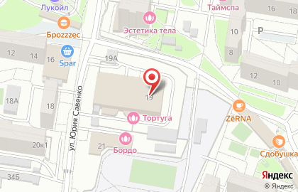 Кафе Бухта на улице Генерала Буткова на карте