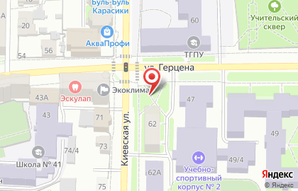 Киоск по продаже хлебобулочных изделий на Киевской улице на карте