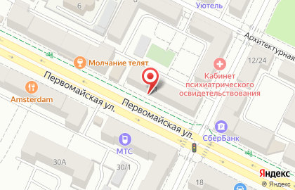 Магазин товаров для здоровья Медтехника на Первомайской улице на карте